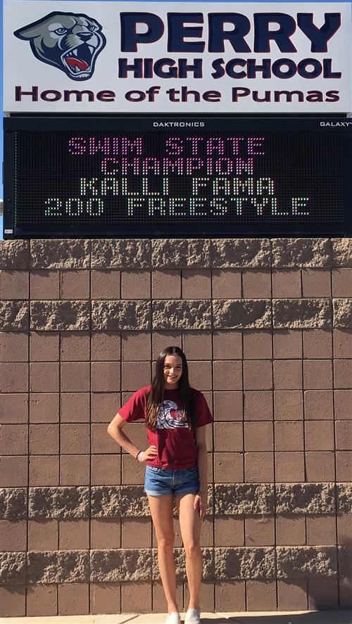 Kalli Fama - State Champion Swim 200 Freestyle 